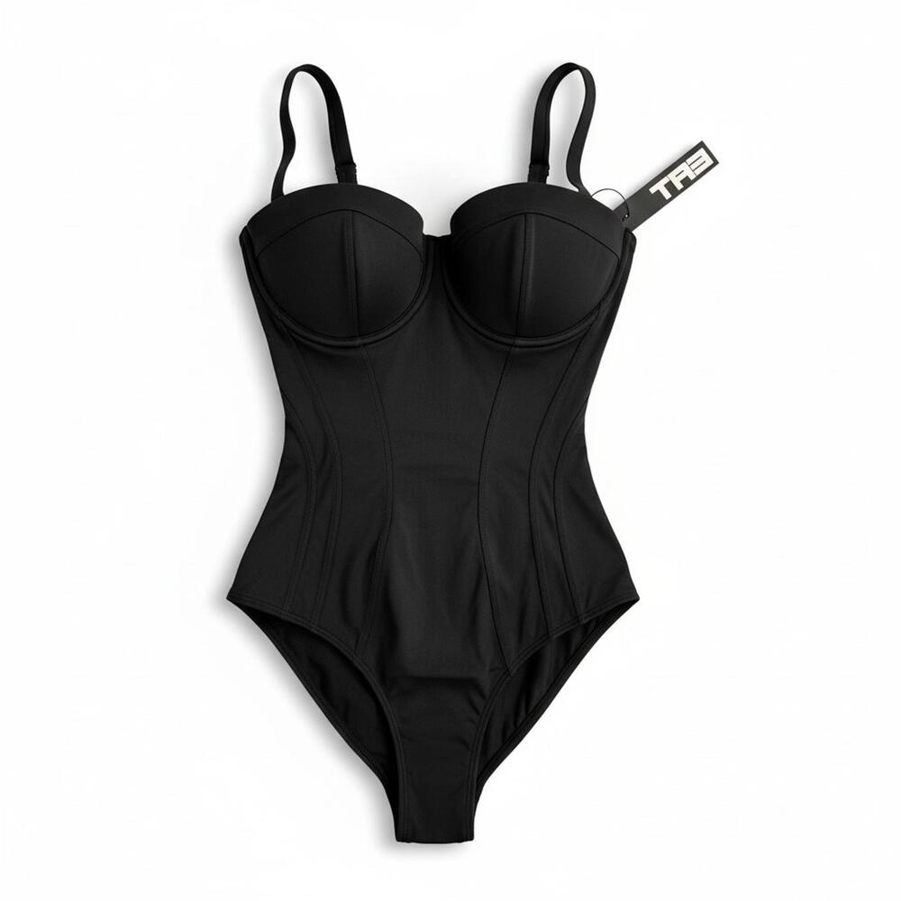 TA3 Pushy Swimsuit XXS F/G Black Sculpting NWT